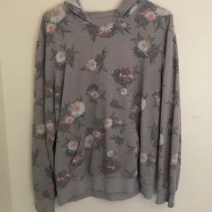 A girls teen Large flower sweater